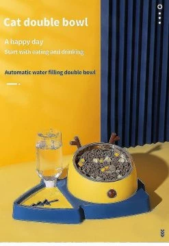 Unbranded Pet Cat Bowl Bols Automatiques Bols Et Buveurs Chien Cat Food Bowl Dog Bowl Drinker -Pet Soin 615128302 max