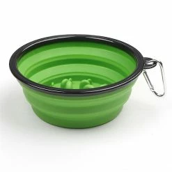 Unbranded Nouveau Pet Slow Food Bowl Dog Folding Bowl Outdoor Portable Anti-choking Dog Cat Water And Food Dual Purpose Basin -Pet Soin 615130112 max