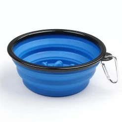 Unbranded Nouveau Pet Slow Food Bowl Dog Folding Bowl Outdoor Portable Anti-choking Dog Cat Water And Food Dual Purpose Basin -Pet Soin 615130312 max
