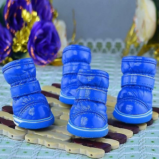 Unbranded 4pcs / Set Hiver Pet Dog Chaussures Warm Snow Boots Imperméable Petits Chiens Chaussures Pour Chihuahua 1 Unbranded 4pcs / Set Hiver Pet Dog Chaussures Warm Snow Boots Imperméable Petits Chiens Chaussures Pour Chihuahua