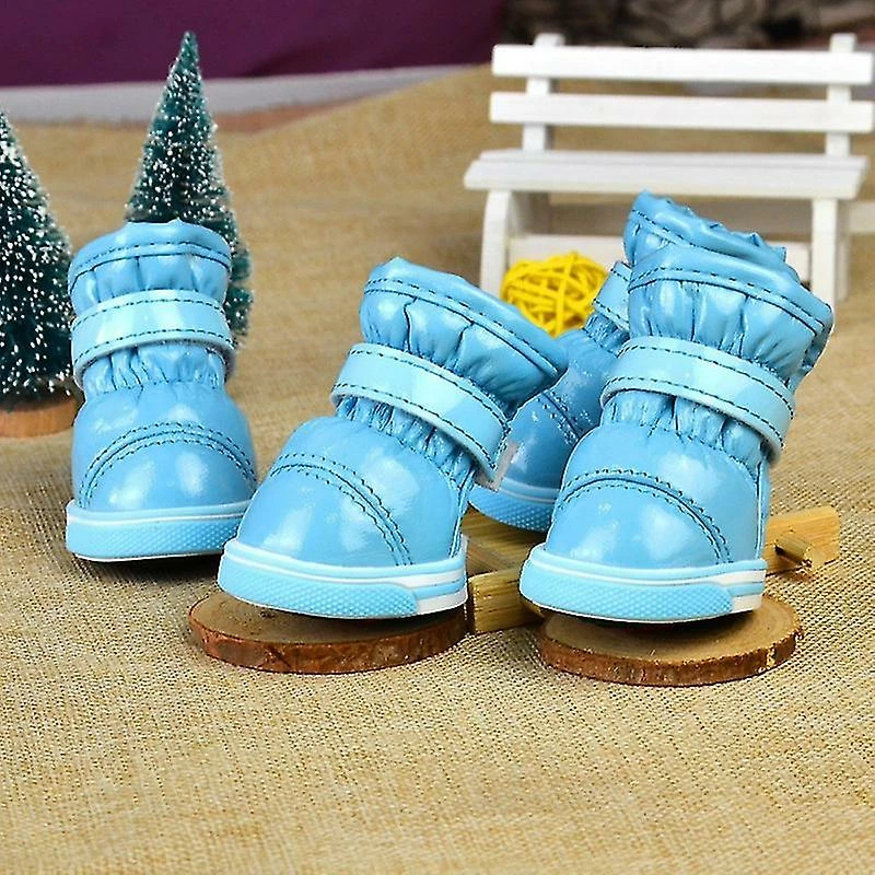 Unbranded 4pcs / Set Hiver Pet Dog Chaussures Warm Snow Boots Imperméable Petits Chiens Chaussures Pour Chihuahua 4 Unbranded 4pcs / Set Hiver Pet Dog Chaussures Warm Snow Boots Imperméable Petits Chiens Chaussures Pour Chihuahua – Image 4