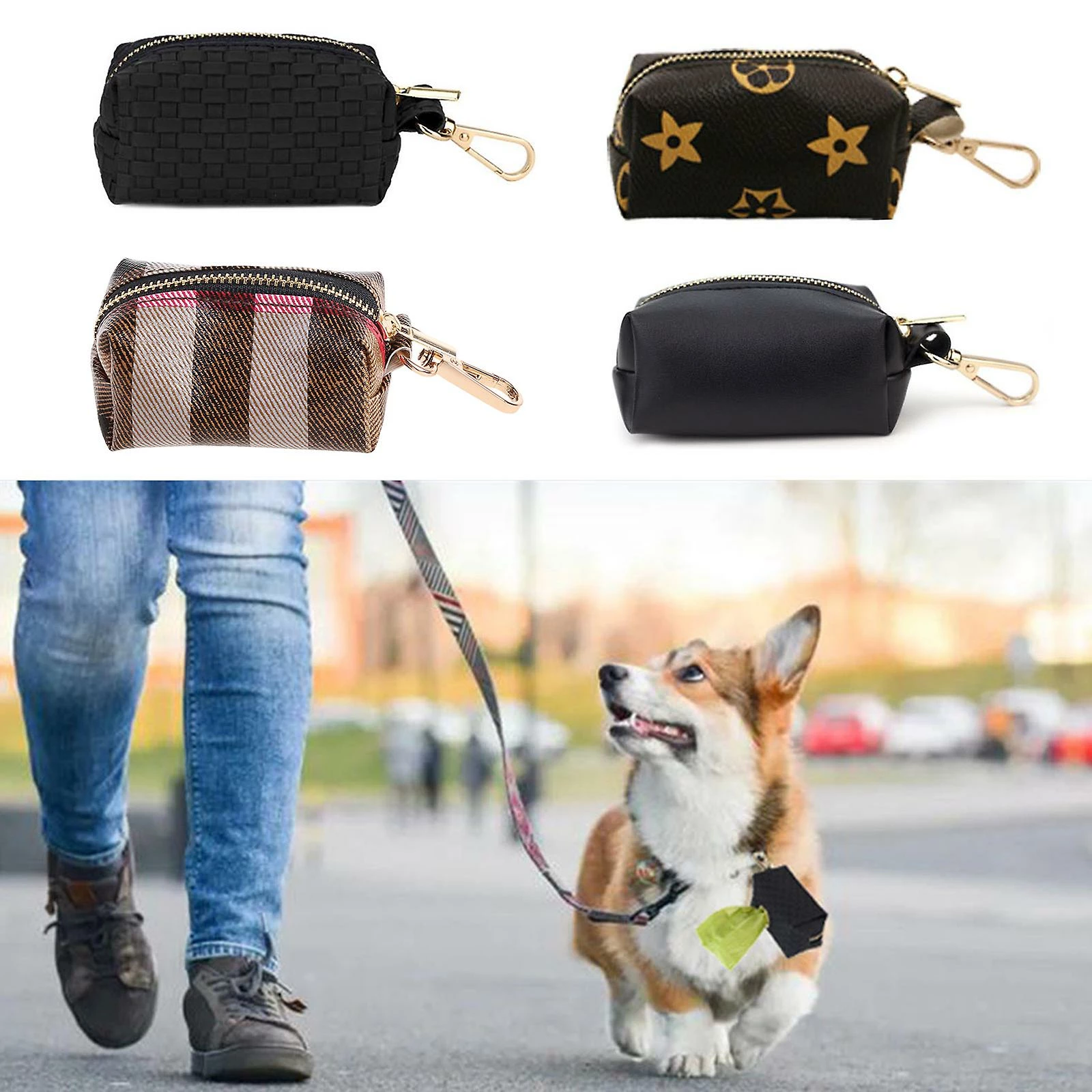 Unbranded Dog Poop Bag Holder Purse Waste Bag Dispenser Attaches à Leash For Walking 2 Unbranded Dog Poop Bag Holder Purse Waste Bag Dispenser Attaches à Leash For Walking – Image 2