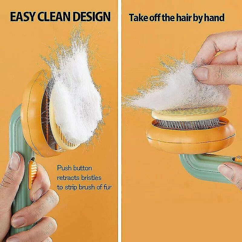 Tiny-witch Pet Dog Cat Brush Toilettage Slicker Self Cleaning Slicker Brush Massage Peigne à Cheveux 3 Tiny-witch Pet Dog Cat Brush Toilettage Slicker Self Cleaning Slicker Brush Massage Peigne à Cheveux – Image 3