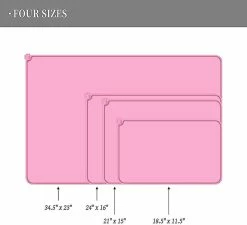 Unbranded Silicone Dog Cat Bowl Mat Anti-stick Food Pad Coussin D’eau Imperméable à L’eau (61 X 41 -Pet Soin 625029508 max