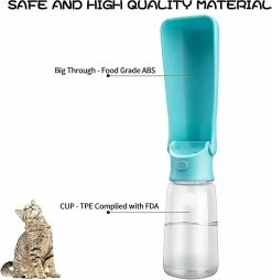 Unbranded Bouteille D’eau étanche Pour Chien à Refoulement 550ml Dog Cat Travel Water Bowl Outdoor Gift -Pet Soin 625030421 max