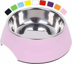 Giveuphesit Pet Bowl Dog Food Bowl Non-slip Dog Bowl - Cat Bowl - Bol En Acier Inoxydable Pour Chiens - Pour Grands Et Petits Chiens