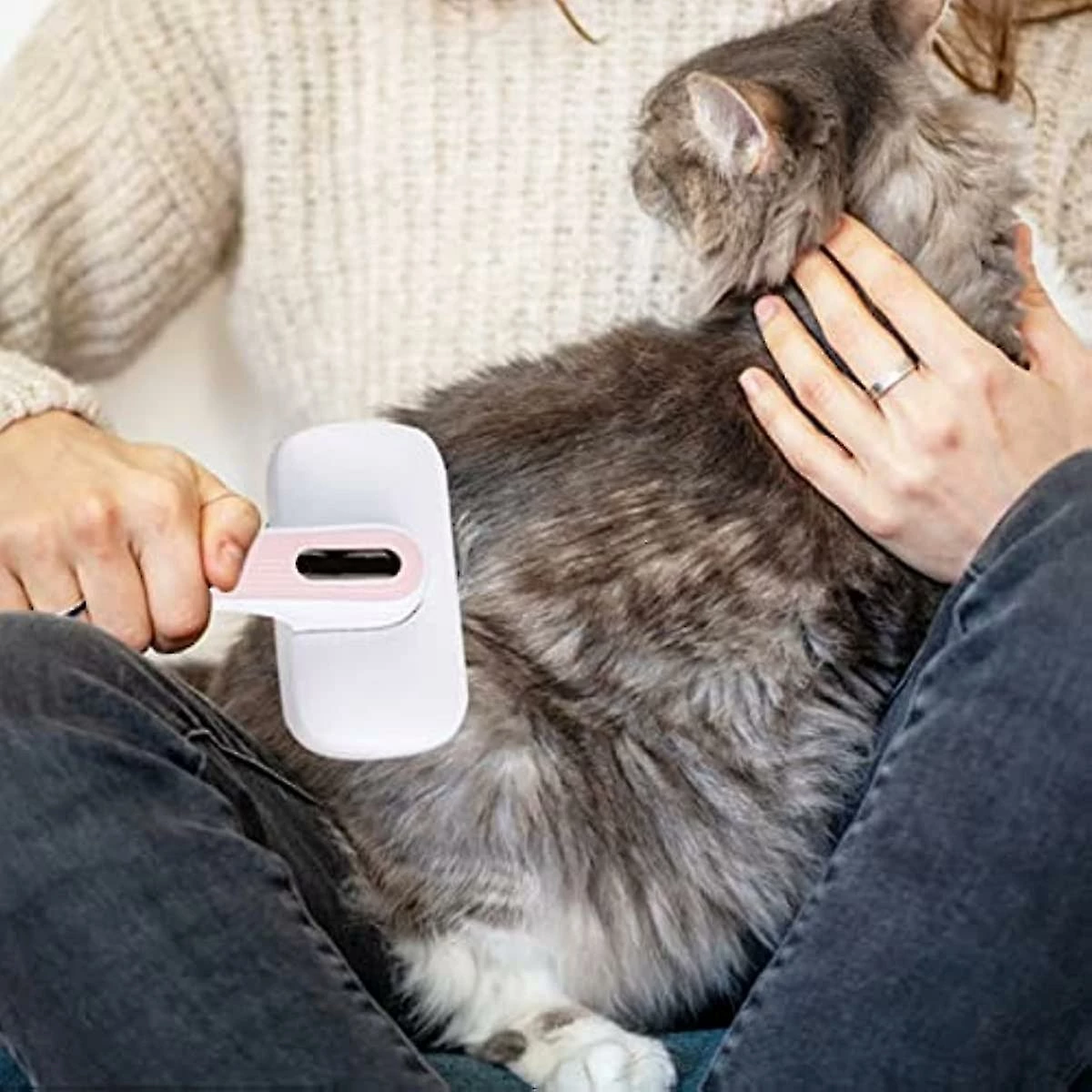 Unbranded Dog Brushes Slicker Brush For Dogs Pet Hair Removal Comb Professional Hair Grooming Tool For Dogs Stainless Steel Hair 2 Unbranded Dog Brushes Slicker Brush For Dogs Pet Hair Removal Comb Professional Hair Grooming Tool For Dogs Stainless Steel Hair – Image 2