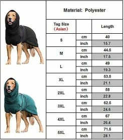 Unbranded Puppy Pets Dog Clothes Towelling Séchage Peignoir De Bain Manteau Vêtements De Nuit Vêtements Plus Chauds