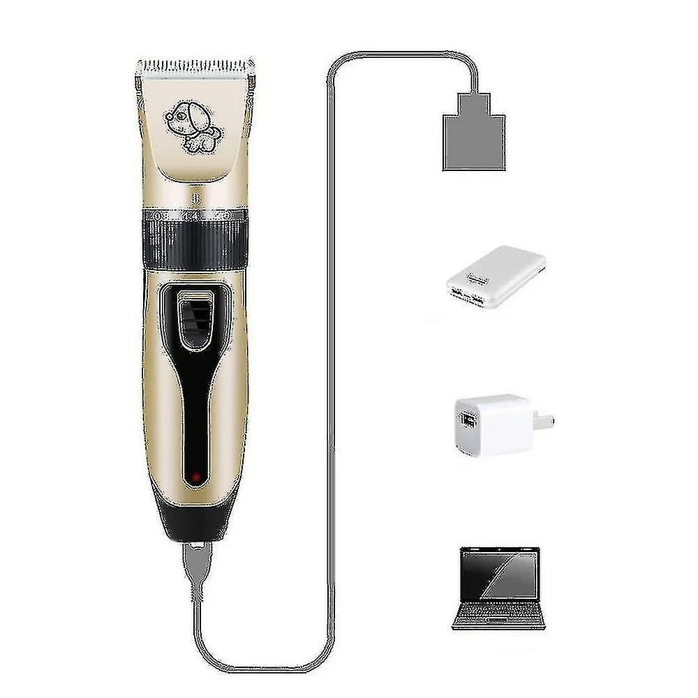 Nufasion Pet Hair Thick Coats Clippers Trimmers Set Dog Grooming Kit Low Noise Electric Quiet For Dogs Cats - 1 Nufasion Pet Hair Thick Coats Clippers Trimmers Set Dog Grooming Kit Low Noise Electric Quiet For Dogs Cats -