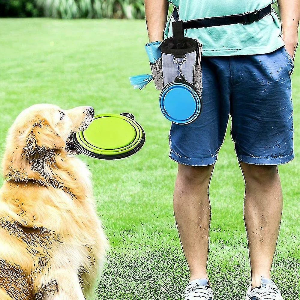 Unbranded Dog Treat Pouch Dog Training Pouch Bag Avec Bandoulière à La Taille, Distributeur De Sac à Crottes Et Sac De Dressage De Friandises Pliable Pour Friandises, Croquettes, Animaux De Compagnie 2 Unbranded Dog Treat Pouch Dog Training Pouch Bag Avec Bandoulière à La Taille, Distributeur De Sac à Crottes Et Sac De Dressage De Friandises Pliable Pour Friandises, Croquettes, Animaux De Compagnie – Image 2