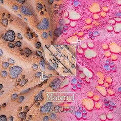 Unbranded 2 Pièces Puppy Blankets Pet Dog Blanket Grand Lavable Doux Chaud Coral Fleece -Pet Soin 639759845 max