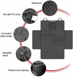 Loffity Housse De Coffre De Voiture Universelle Pour Chien Housse De Coffre Pour La Plupart Des Voitures Imperméable à L’eau Et Antidérapante, 180x103 Cm Dog Car Bo -Pet Soin 640005437 max