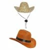 Unbranded 2pcs Pet Dog Hats Décoratif Cat Hats Cowboy Hat Straw Hats Party Headwear