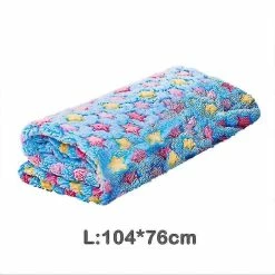 Unbrandded Pet Dog Cat Kennel Blanket Automne Hiver Tapis Chaud - Bleu/l Taille