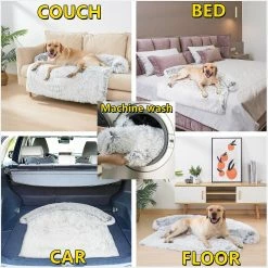 Unbrandded Lavable Pet Sofa Dog Bed Calming Bed For Large Dogs Sofa Blanket Winter Warm Cat Bed Mat Couches Car Floor Furniture Protector - Dog Beds/mats -Pet Soin 642502301 max