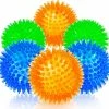 Unbranded Fetch Balls Compatible Avec Les Chiens Caoutchouc Couleurs Vives Tpr Puppy Toys Dog Toy Balls (Set De 6, Multi)