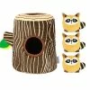 Unbranded Tree Hole Animal Pet Plush Toy Dog Training Decompression Squeak Toy