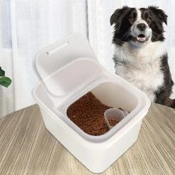 Unbranded Pet Food Bin Pet Food Storage Container Plastic Cat Dog Grain Storage Box 7 Unbranded Pet Food Bin Pet Food Storage Container Plastic Cat Dog Grain Storage Box -Pet Soin 646471050 max