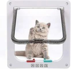 Dxn Cat Porte Chien Porte Ouverture Accès Gratuit Porte Animaux De Compagnie Cat Chenil Cat Flap Dog Flap 4 Voies Fermeture Magnétique -Pet Soin 646613991 max