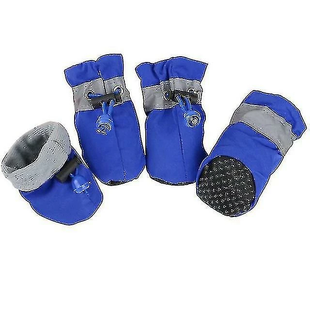 Unbranded 4pcs / Set Imperméable à L’eau Hiver Pet Dog Chaussures Anti-glissement Pluie Bottes De Neige Chaussures Épais Chaud Pour Petits Chats Chiots Chiens Chaussettes Booties 2 Unbranded 4pcs / Set Imperméable à L’eau Hiver Pet Dog Chaussures Anti-glissement Pluie Bottes De Neige Chaussures Épais Chaud Pour Petits Chats Chiots Chiens Chaussettes Booties – Image 2