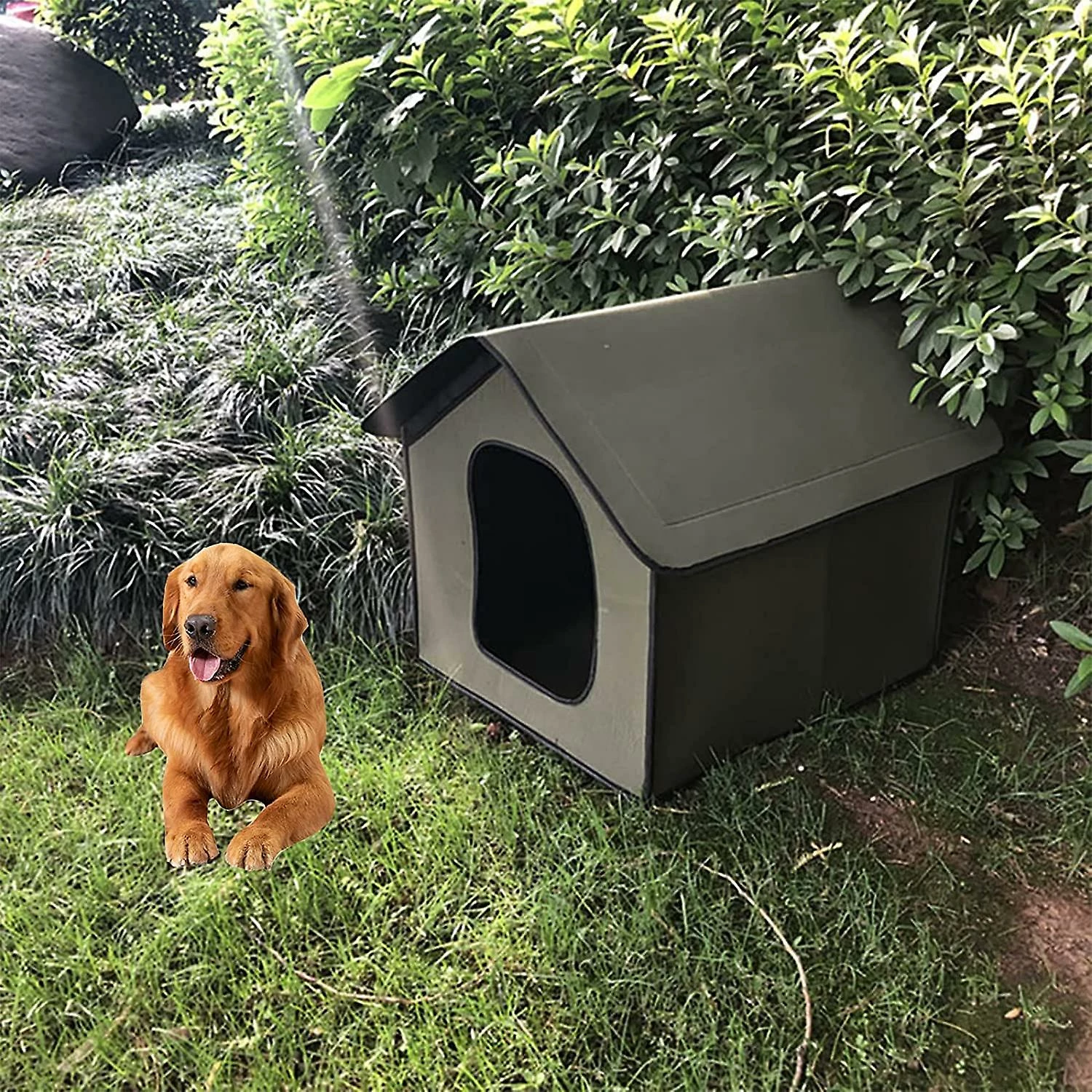 Unbranded Imperméable à L’eau Pet Outdoor Cat, Dog House Cat House Villa Tente Pliable Pet Shelter 3 Unbranded Imperméable à L’eau Pet Outdoor Cat, Dog House Cat House Villa Tente Pliable Pet Shelter – Image 3