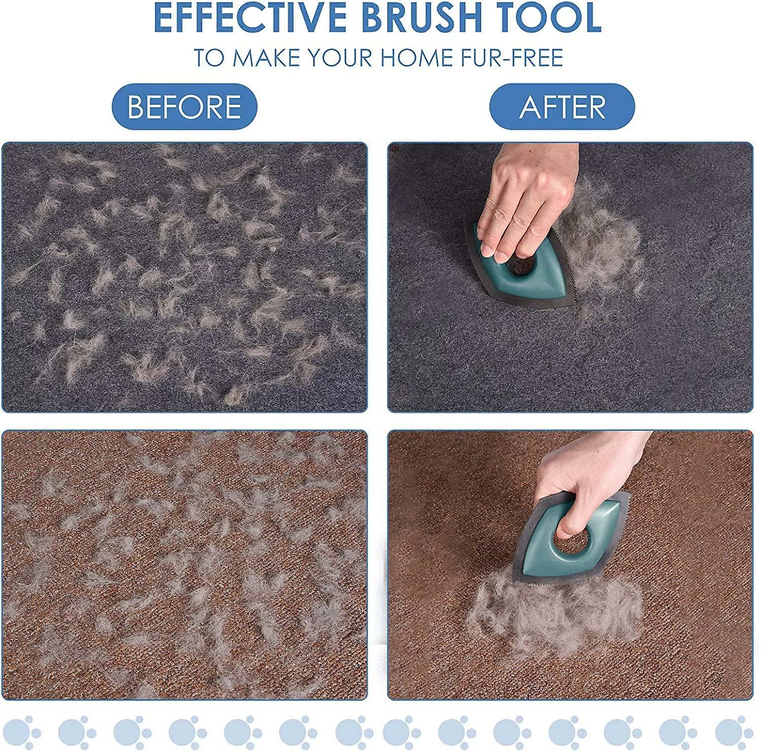 Unbranded Mini Pet Hair Remover Brush Pet Hair Detailer Dog Hair Remover Cat Hair Remover, Professional Hair Remover Brush 4 Unbranded Mini Pet Hair Remover Brush Pet Hair Detailer Dog Hair Remover Cat Hair Remover, Professional Hair Remover Brush – Image 4