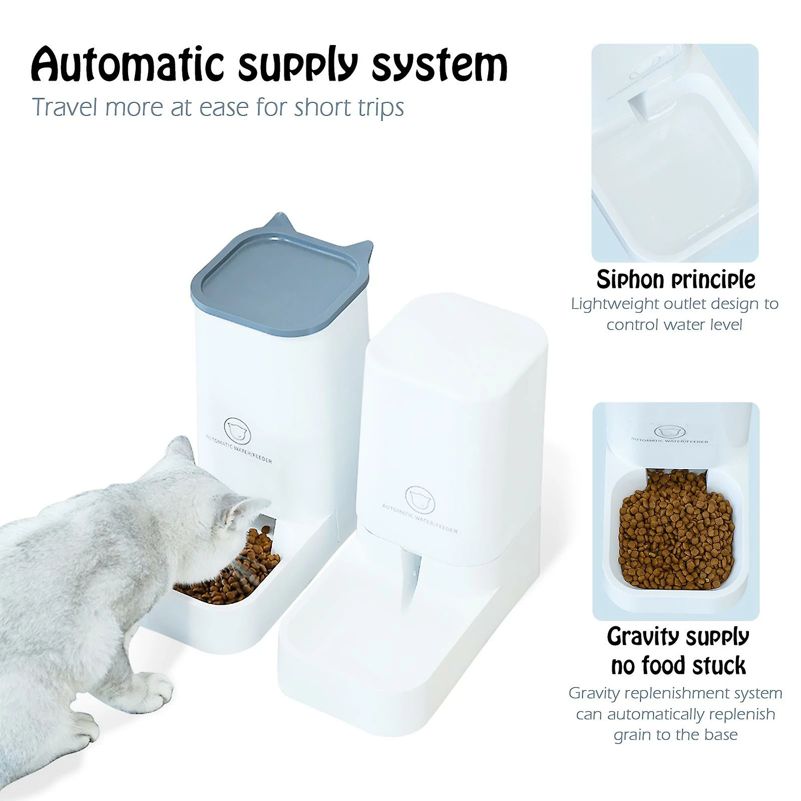 Unbranded 3.8l Automatique Pet Dog Cat Feeder Détachable Grande Capacité Chien Cat Water Dispenser Food Feeding Pet Supplies Pet Fountain Blanc 3 Unbranded 3.8l Automatique Pet Dog Cat Feeder Détachable Grande Capacité Chien Cat Water Dispenser Food Feeding Pet Supplies Pet Fountain Blanc – Image 3