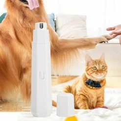 Unbranded Electric Dog Nail Grinder Usb Charging Avec Led Light Cat Paw Nail Clippers Low Vibration Réglable Wear-resistant Pet Supplies -Pet Soin 656319873 max