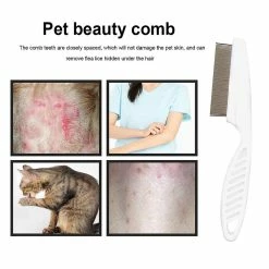 Unbranded 2 Pcs Pet Animal Care Protect Flea Comb Pour Cat Dog Pet Stainless Steel Comfort Flea Hair Comb Cat Chip Comb Pet Dog Cat Brush -Pet Soin 656320224 max