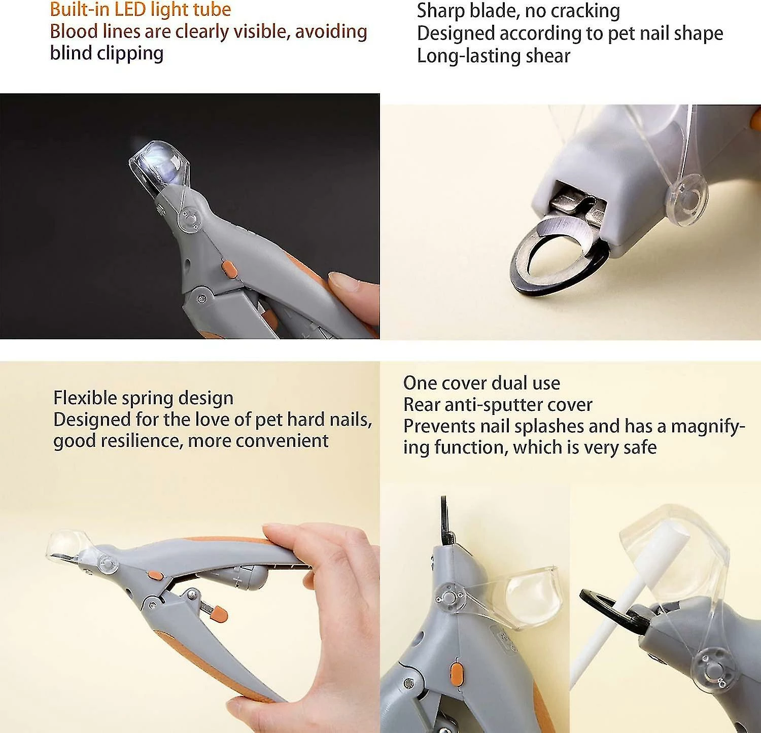 Unbranded Led Light Anti-blood Position Manucure Supplies Cat Dog Nail Clippers Pet Claw Scissors Animal Grooming Outils De Nettoyage Livraison Gratuite 3 Unbranded Led Light Anti-blood Position Manucure Supplies Cat Dog Nail Clippers Pet Claw Scissors Animal Grooming Outils De Nettoyage Livraison Gratuite – Image 3