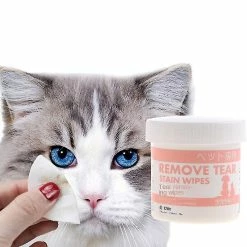 Unbranded 3 Pcs Pet Eye Wet Wipes Dog Cleaning Paper Towels Cat Tear Stain Remover Wipes Grooming Supplies