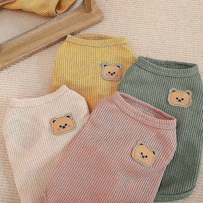 Jccc S;violet Ours Vest Pet Dog Vêtements Cat T-shirt Solide Vêtements Chiens Mince Petit Mode Chihuahua Été Respirant Fille Carlin Pet Vest York 4 Jccc S;violet Ours Vest Pet Dog Vêtements Cat T-shirt Solide Vêtements Chiens Mince Petit Mode Chihuahua Été Respirant Fille Carlin Pet Vest York – Image 4