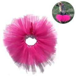 Jccc Rose Pet Dog Cat Costume Tutu Outfit Animal Halloween Party Tulle Jupe