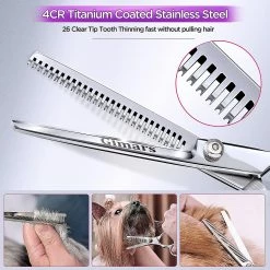 Unbranded 6 En 1 Professional 4cr Stainless Steel Sécurité Round Tip Dog Ciseaux Pour Le Toilettage, Heavy Duty Titanium Coated Pet Grooming Scissor Pour Chiens, Chats Et 9 Unbranded 6 En 1 Professional 4cr Stainless Steel Sécurité Round Tip Dog Ciseaux Pour Le Toilettage, Heavy Duty Titanium Coated Pet Grooming Scissor Pour Chiens, Chats Et -Pet Soin 660487774 max