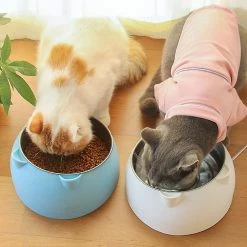 Unbranded Cat Bowl, Cat Incliné, 15 Platform Inclined Cat Bowl, Small Dog Bowl, Anti-slip Cat Dog Bowl, 200ml