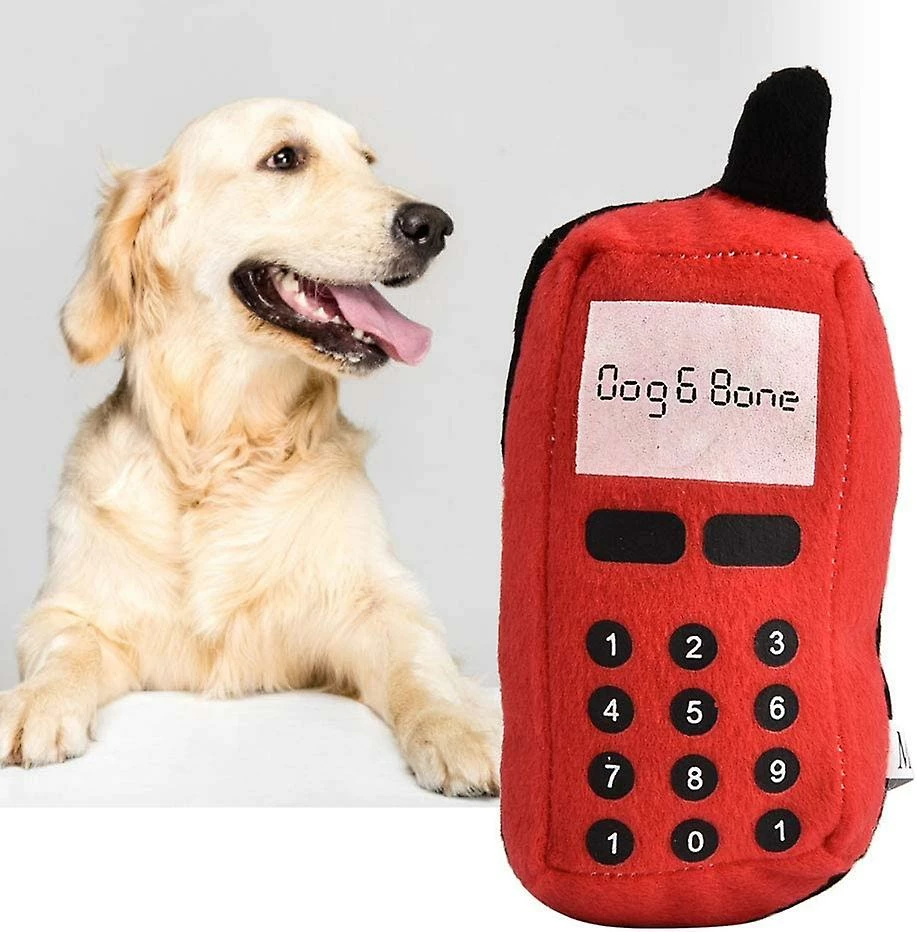 Baicccf Pet Dog Chew Toy, Cell Phone Shape Interactive Chew Toy Pour Puppy Cat Pet Shop Pet Shop Household (rouge) 2 Baicccf Pet Dog Chew Toy, Cell Phone Shape Interactive Chew Toy Pour Puppy Cat Pet Shop Pet Shop Household (rouge) – Image 2