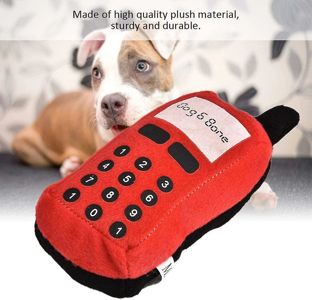 Baicccf Pet Dog Chew Toy, Cell Phone Shape Interactive Chew Toy Pour Puppy Cat Pet Shop Pet Shop Household (rouge) 4 Baicccf Pet Dog Chew Toy, Cell Phone Shape Interactive Chew Toy Pour Puppy Cat Pet Shop Pet Shop Household (rouge) – Image 4