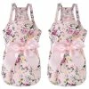 Unbranded Chien Bowknot Robe Florale Pet Princess Dress Dog Sundress Dog Princess Dress Coton Pet Clothes Streamer Princess Dress-16 / Xl