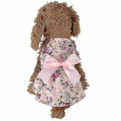 Unbranded Chien Bowknot Robe Florale Pet Princess Dress Dog Sundress Dog Princess Dress Coton Pet Clothes Streamer Princess Dress-16 / Xl -Pet Soin 665619838 max 1