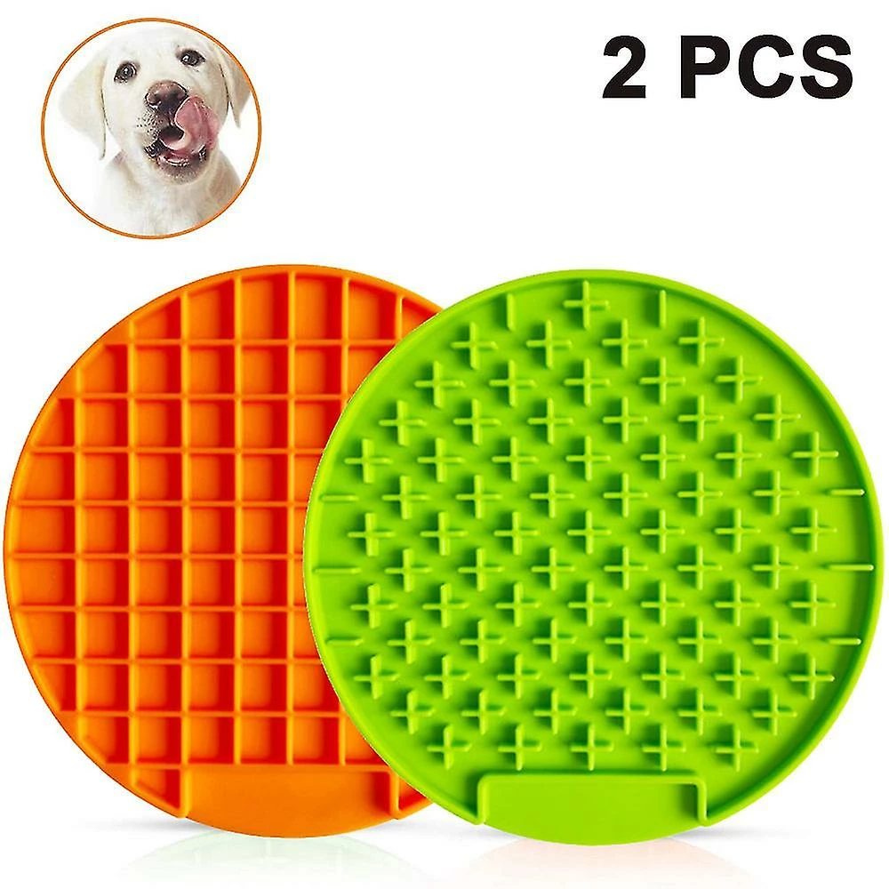 Treingi 2pcs Pet Lick Pad, Peanut Butter Lick Mat, Soulagement De L’anxiété Fun Dog Feeder / Promouvoir La Santé Pour Chien Chat, Lick Pad Pour Pet Bathing Toilettage Et Entraînement 1 Treingi 2pcs Pet Lick Pad, Peanut Butter Lick Mat, Soulagement De L’anxiété Fun Dog Feeder / Promouvoir La Santé Pour Chien Chat, Lick Pad Pour Pet Bathing Toilettage Et Entraînement