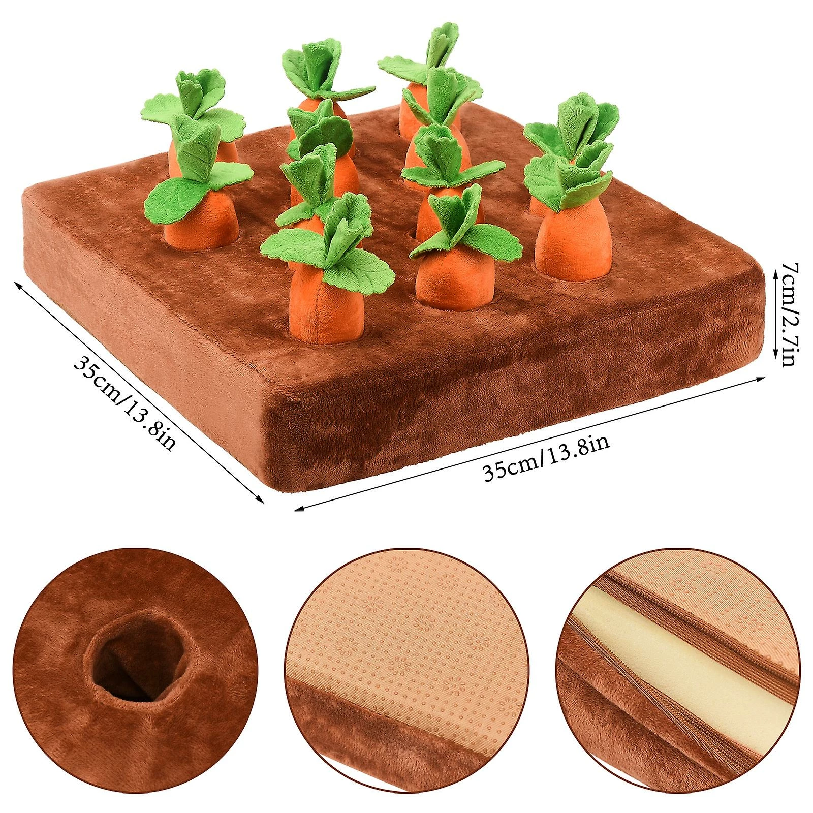 Unbranded Carrot Farm Dog Toys Pet Peluche Training Toys Carotte Farm Dog Cache-cache Jouets 5 Unbranded Carrot Farm Dog Toys Pet Peluche Training Toys Carotte Farm Dog Cache-cache Jouets – Image 5