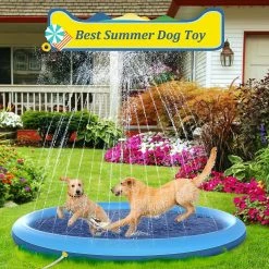 Sevenprin Dog Splash Pool, Anti-slip Dog Splash Pad For Dogs Kids Inflatable Bath Pool Summer Outdoor Garden Water Toys -Pet Soin 670568290 max