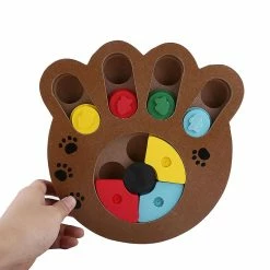 Unbranded 1pc Mignon Chiot Multi-fonctionnel Interactive Nourriture Traitée Jouet En Bois Pour Pet Dog Cat Paw -Pet Soin 678379050 max