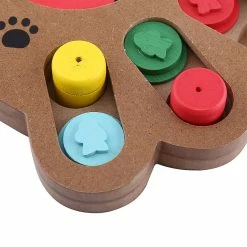 Unbranded 1pc Mignon Chiot Multi-fonctionnel Interactive Nourriture Traitée Jouet En Bois Pour Pet Dog Cat Paw -Pet Soin 678379230 max