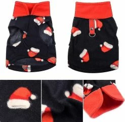 Unbranded Pull Pour Chien, Gilet Polaire Souple Avec Anneau De Laisse Pullover Winter Pet Dog Vêtements Pour Chiot Petit Chien Chat (xl