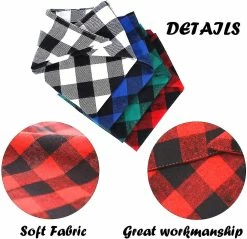 Dxn 4pcs Plaid Dog Bandanas, Triangle écharpe Réversible Pour Animaux De Compagnie Pour Garçon Et Fille 8 Dxn 4pcs Plaid Dog Bandanas, Triangle écharpe Réversible Pour Animaux De Compagnie Pour Garçon Et Fille -Pet Soin 678830589 max