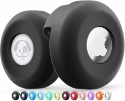 Unbranded Airtag Dog Collar Holder [2 Pack] Silicone Imperméable à L’eau Protection Air Tag Cat Collar Cover, Anti-lost Locator Case Pour Apple Airtags Compatible Avec Pe