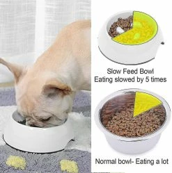 Gunest Super Design Anti-gulping Dog Bowl Slow Feeder, Bol Interactif Bloat Stop Pet Pour Les Mangeurs Rapides -Pet Soin 680281239 max