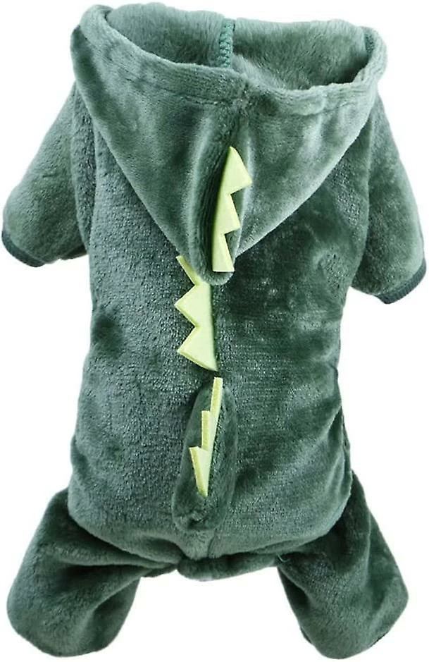 Ubiuo Puppy Dog Vêtements Confortables Corail Polaire Animaux De Compagnie Dinosaure Dog Outfit Vert 52x40x2cm 1 Ubiuo Puppy Dog Vêtements Confortables Corail Polaire Animaux De Compagnie Dinosaure Dog Outfit Vert 52x40x2cm