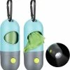 Unbranded 2 Pièces Dog Poop Waste Bag Holder Distributeur Avec Lampe De Poche LED Et 2 Rouleaux Dog Poop Waste Bags Sacs à Déchets De Chien étanches [livraison Gratuite]